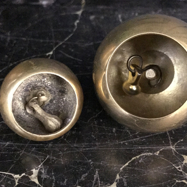 Vintage Brass Apple Bells