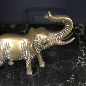 Mid Century Brass Elephant