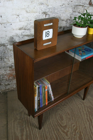 Vintage Afromosia display cabinet by Richard Hornby