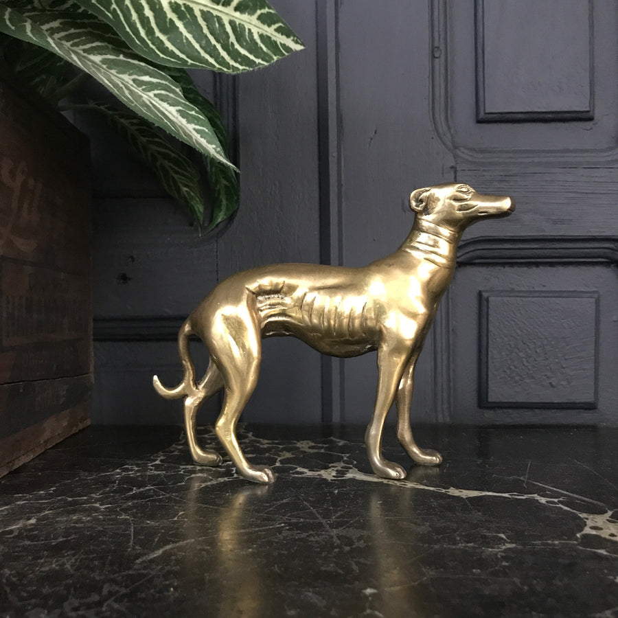 Mid Century Brass Greyhound #B1