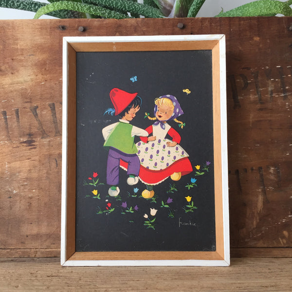 Set of two 1950s Framed Childrens Prints (set 2)