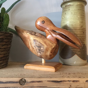 Mid century carved pelican