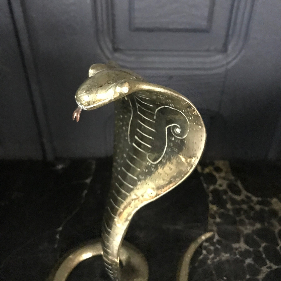 Mid Century Brass Cobra #1