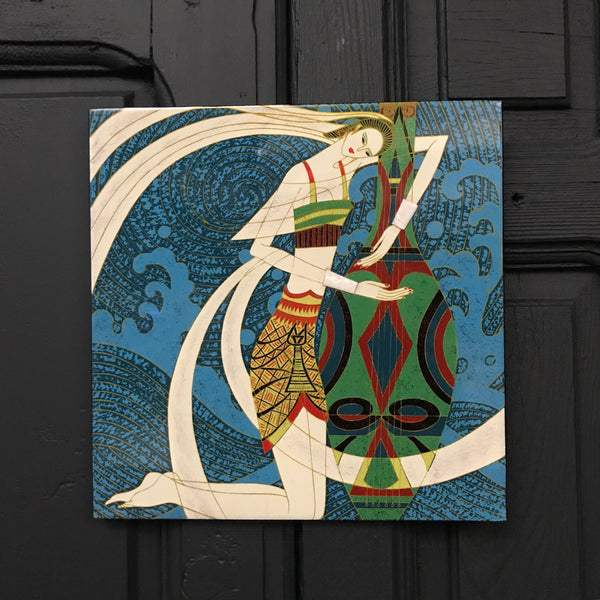 Vintage Abstract Wall Plaque