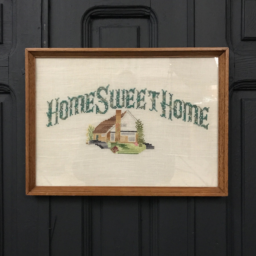 Mid Century 'Home Sweet Home' Needlework