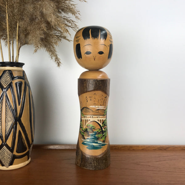 Vintage Japanese Kokeshi Doll A12 - LARGE
