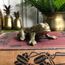 Vintage Brass Frog Trinket Box / Ornament