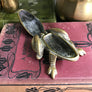 Vintage Brass Frog Trinket Box / Ornament