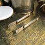 Art Deco Brass Ice Bucket with Tongs #A1