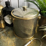 Art Deco Brass Ice Bucket with Tongs #A1