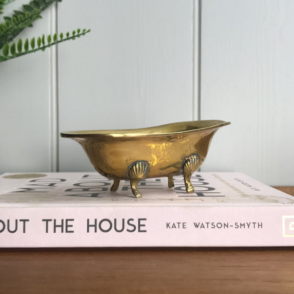 Mid Century Brass Bath Soap Dish/Ornament