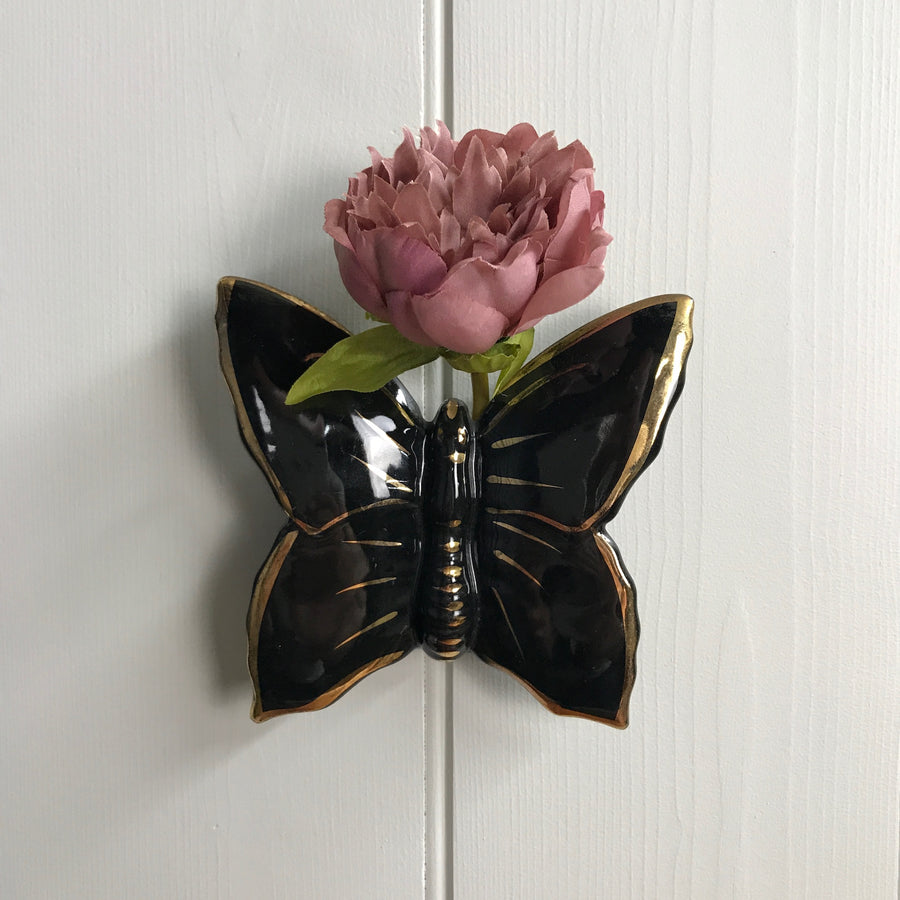 SMALL Mid Century Butterfly Wall Vase
