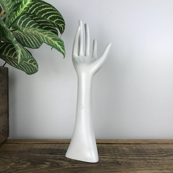 Vintage White Hand Ornament