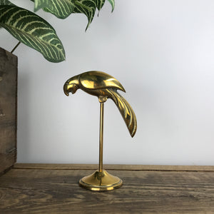 Vintage Brass Parrot