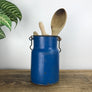 Vintage Enamel Milk Storage Can - Blue