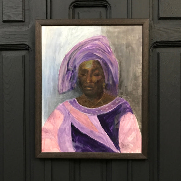 Framed Painted Portrait of a Lady