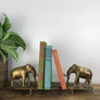 Mid Century Brass Elephants Bookshelf