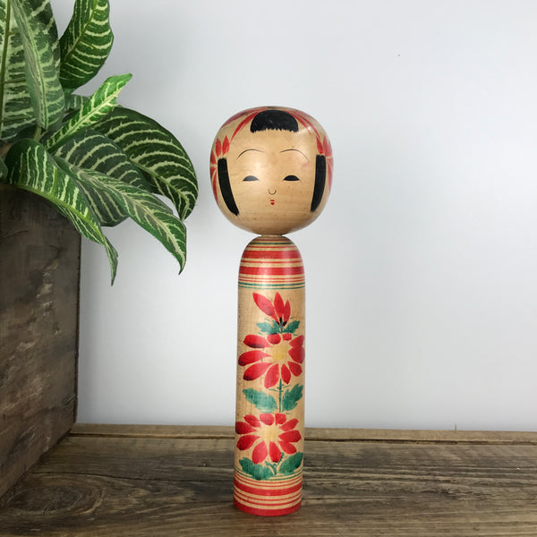 Vintage Japanese Kokeshi Doll A37 - MEDIUM
