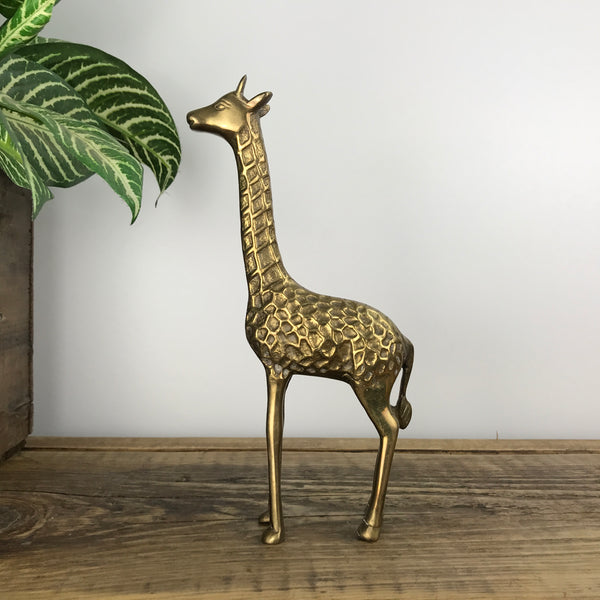 Vintage Brass Giraffe