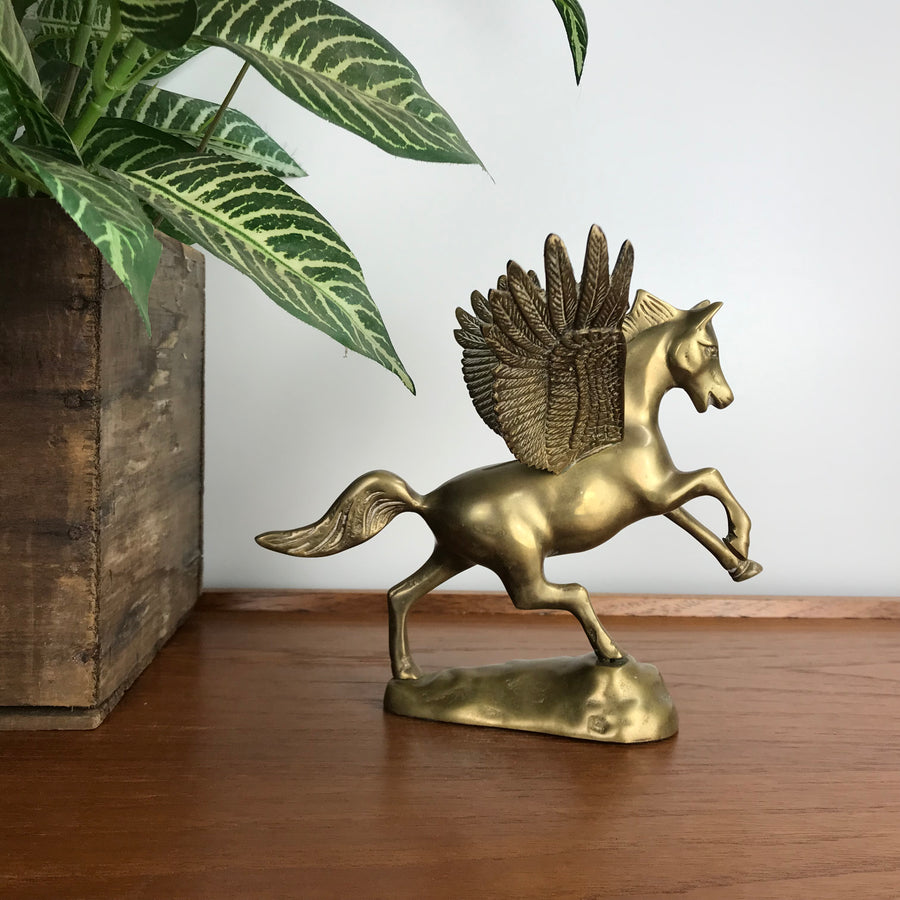 Vintage Mid Century Brass 'Pegasus' B1