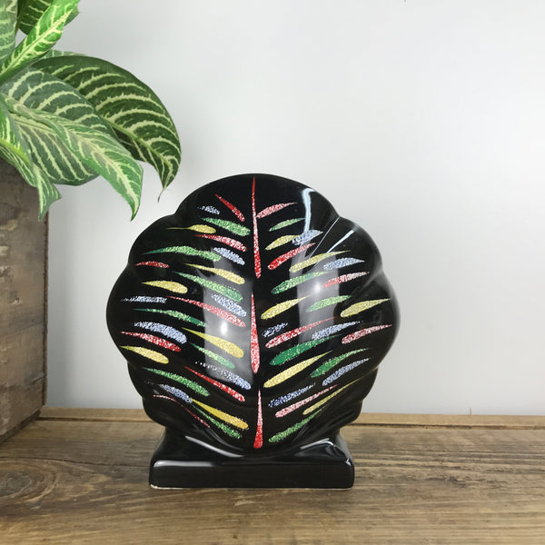 Mid Century Ceramic Clam Shell Vase