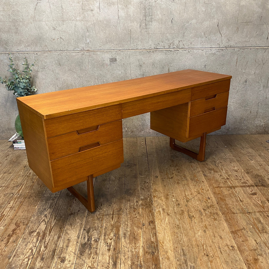 Uniflex Mid Century Teak Desk / Dressing Table - 0704a