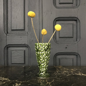 'Green Leaves' SylvaC Ceramic Vase #Small