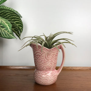 Vintage Pink Ceramic Jug #A1