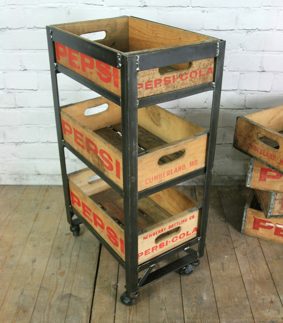 Industrial Steel Pepsi Crate Trolley