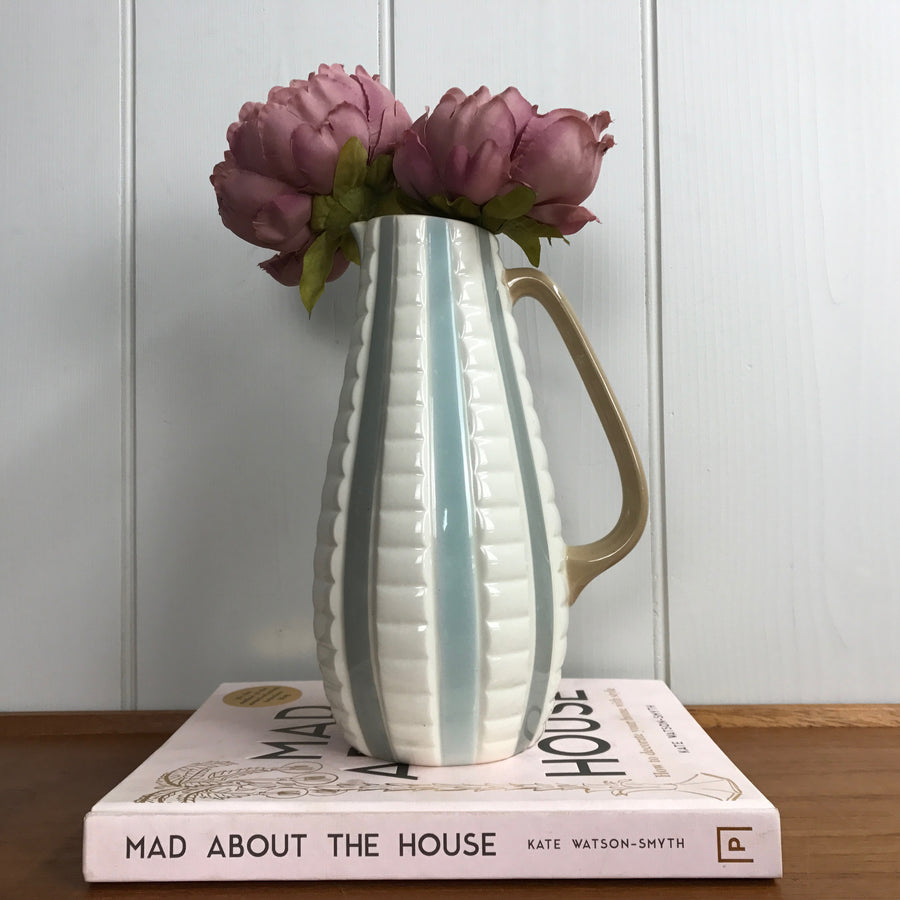 Vintage 'Pastel Stripe' Jug / Vase