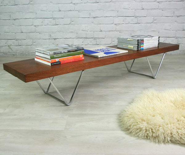 Vintage 1960s teak low bench/coffee table