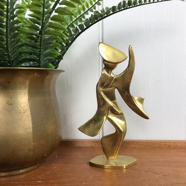 Vintage Brass Oriental Figure #A11