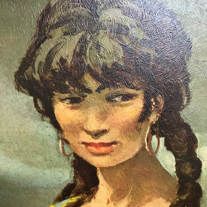 Mid Century 'Flower Girl' Framed Print