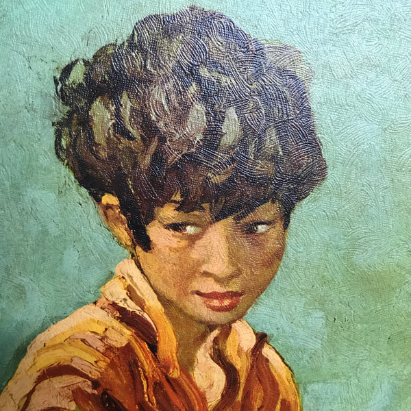 Mid Century 'Guitar Boy' Framed Print