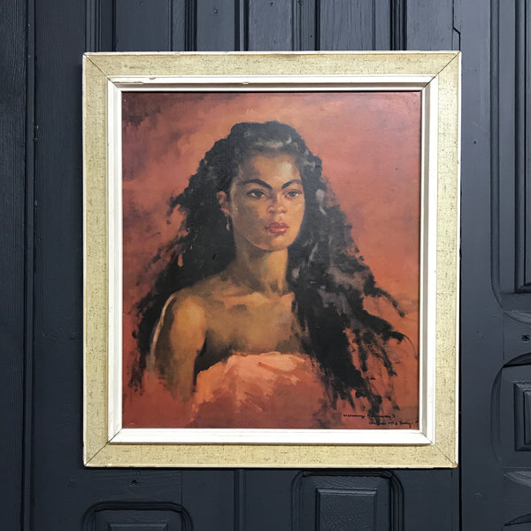 Mid Century 'African Beauty' Framed Print