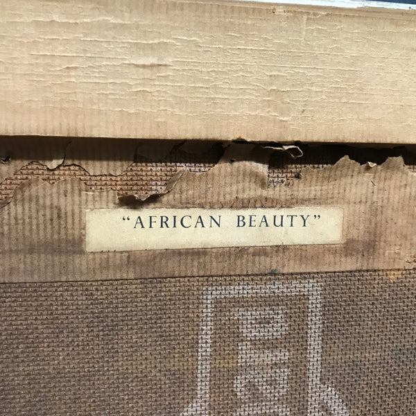 Mid Century 'African Beauty' Framed Print