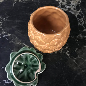 Vintage Ceramic Pineapple Preserve Pot