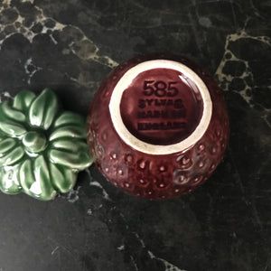 Vintage Ceramic Strawberry Preserve Pot