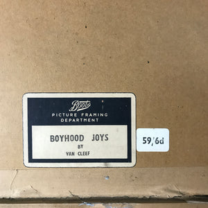 Mid Century 'Boyhood Joys' Framed Print