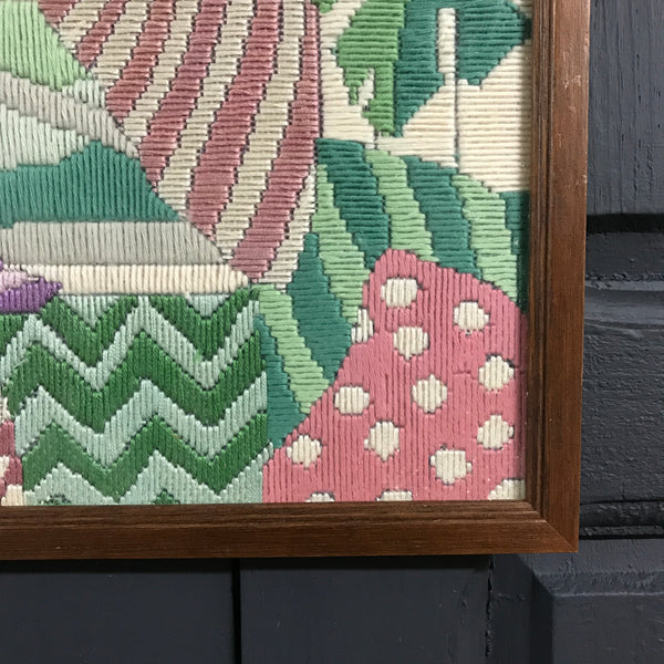 Vintage 'Through the Window' Needlework