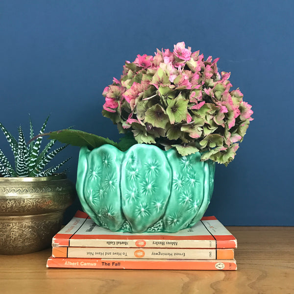 Green 'Cacti' SylvaC Ceramic Planter