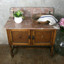 Vintage Marble & Oak Washstand