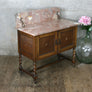Vintage Marble & Oak Washstand
