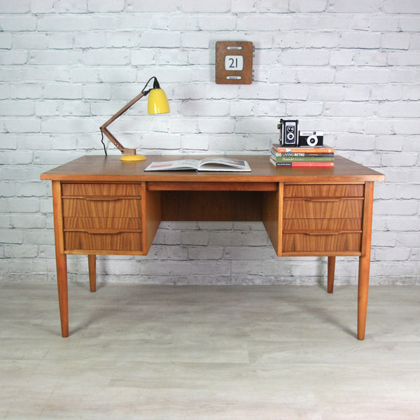 Vintage Danish Mid Century Teak Desk