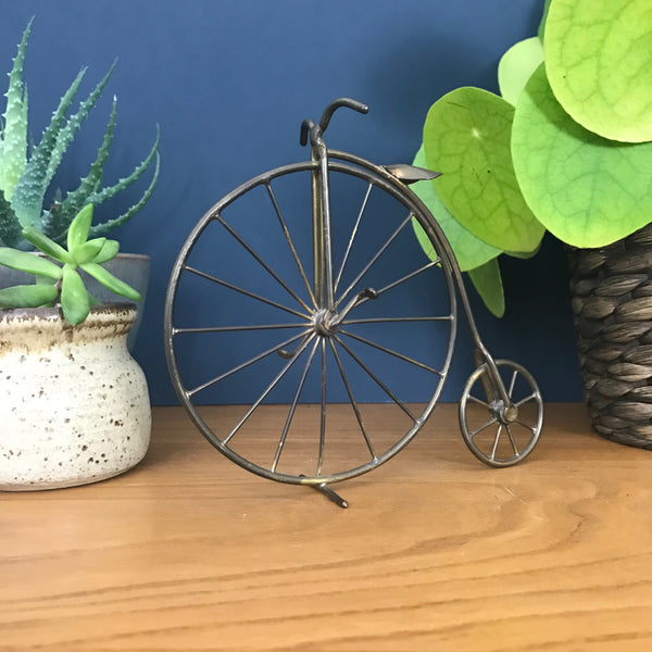 Vintage Brass 'Penny Farthing' Ornament