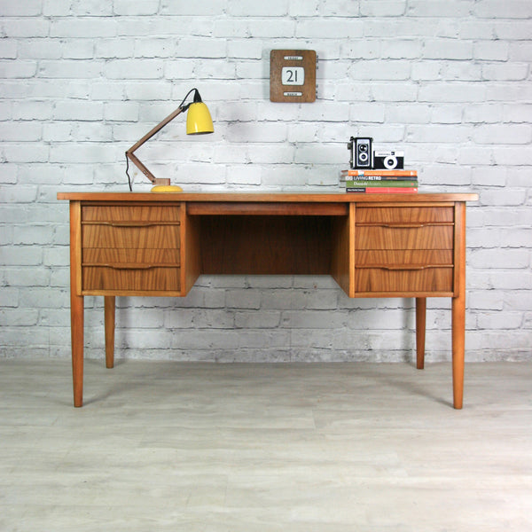 Vintage Danish Mid Century Teak Desk
