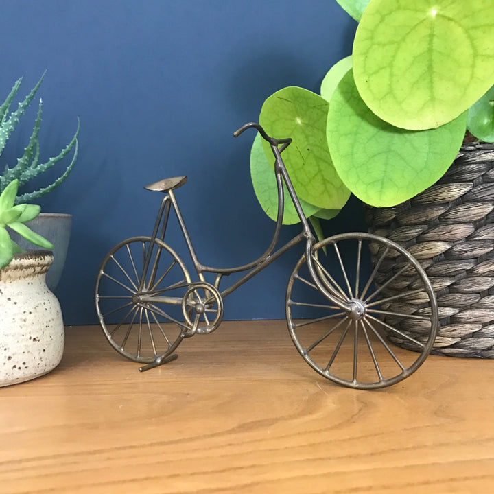 Vintage Brass Bicycle Ornament