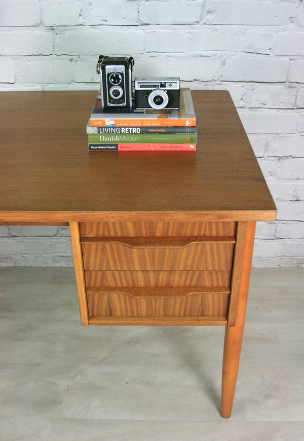 Vintage Danish Mid Century Teak Desk