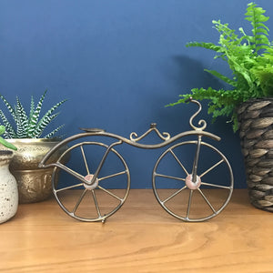 Vintage Brass 'Free Wheeling Bicycle' Ornament