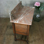 Vintage Marble & Oak Washstand